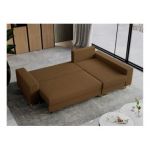 Narożnik DORIAN L - uniwersalny - brązowy, boucle