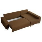 Narożnik DORIAN L - uniwersalny - brązowy, boucle