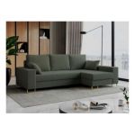 Narożnik DORIAN L - uniwersalny - zielony, boucle