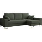 Narożnik DORIAN L - uniwersalny - zielony, boucle