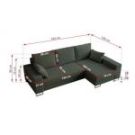 Narożnik DORIAN L - uniwersalny - zielony, boucle