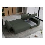 Narożnik DORIAN L - uniwersalny - zielony, boucle