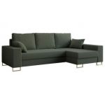 Narożnik DORIAN L - uniwersalny - zielony, boucle