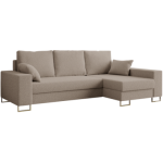 Narożnik DORIAN L - uniwersalny - jasnobrązowy, boucle