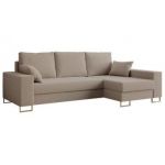 Narożnik DORIAN L - uniwersalny - jasnobrązowy, boucle