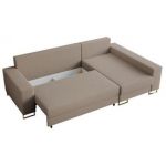 Narożnik DORIAN L - uniwersalny - jasnobrązowy, boucle