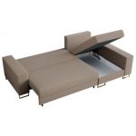 Narożnik DORIAN L - uniwersalny - jasnobrązowy, boucle