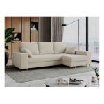 Narożnik DORIAN L - uniwersalny - kremowy, boucle