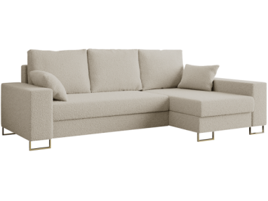 Narożnik DORIAN L - uniwersalny - kremowy, boucle