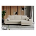 Narożnik DORIAN L - uniwersalny - kremowy, boucle