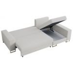 Narożnik DORIAN L - uniwersalny - biały, boucle