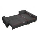 Narożnik DORIAN L - uniwersalny - ciemnoszary, sztruks