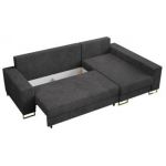 Narożnik DORIAN L - uniwersalny - ciemnoszary, sztruks