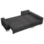 Narożnik DORIAN L - uniwersalny - ciemnoszary, sztruks