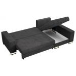 Narożnik DORIAN L - uniwersalny - ciemnoszary, sztruks