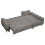 Narożnik DORIAN L - uniwersalny - jasnoszary, sztruks