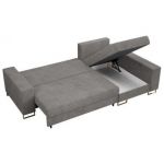 Narożnik DORIAN L - uniwersalny - jasnoszary, sztruks