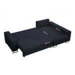 Narożnik DORIAN L - uniwersalny - ciemnoniebieski, sztruks