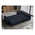 Narożnik DORIAN L - uniwersalny - ciemnoniebieski, sztruks