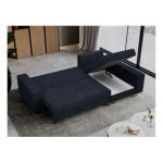 Narożnik DORIAN L - uniwersalny - ciemnoniebieski, sztruks