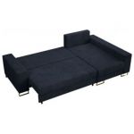 Narożnik DORIAN L - uniwersalny - ciemnoniebieski, sztruks