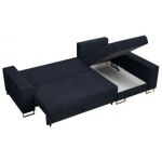 Narożnik DORIAN L - uniwersalny - ciemnoniebieski, sztruks