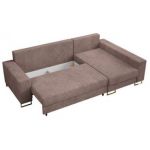 Narożnik DORIAN L - uniwersalny - różowy, sztruks