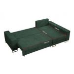 Narożnik DORIAN L - uniwersalny - zielony, sztruks