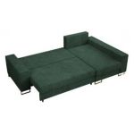 Narożnik DORIAN L - uniwersalny - zielony, sztruks