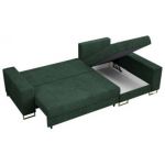 Narożnik DORIAN L - uniwersalny - zielony, sztruks