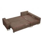 Narożnik DORIAN L - uniwersalny - jasnobrązowy, sztruks