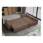 Narożnik DORIAN L - uniwersalny - jasnobrązowy, sztruks