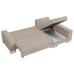 Narożnik DORIAN L - uniwersalny - beżowy, sztruks