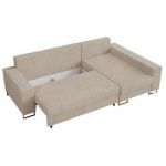 Narożnik DORIAN L - uniwersalny - beżowy, sztruks