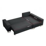 Narożnik DORIAN L - uniwersalny - ciemnoszary, welwet