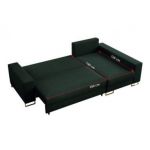 Narożnik DORIAN L - uniwersalny - zielony, welwet