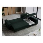 Narożnik DORIAN L - uniwersalny - zielony, welwet