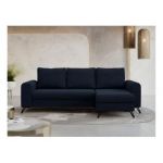 Narożnik AXEL L - uniwersalny - ciemnoniebieski, welwet