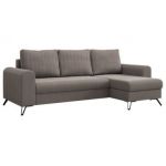 Narożnik AXEL L - uniwersalny - jasnobrązowy, welwet