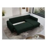 Narożnik AXEL L - uniwersalny - zielony, welwet