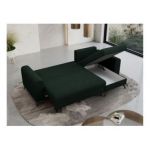 Narożnik AXEL L - uniwersalny - zielony, welwet