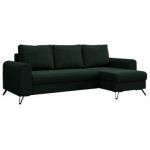 Narożnik AXEL L - uniwersalny - zielony, welwet