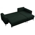 Narożnik AXEL L - uniwersalny - zielony, welwet