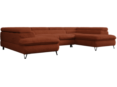 Narożnik PETER U - Lapit 44 - pomarańczowy - OUTLET