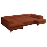 Narożnik PETER U - Lapit 44 - pomarańczowy - OUTLET