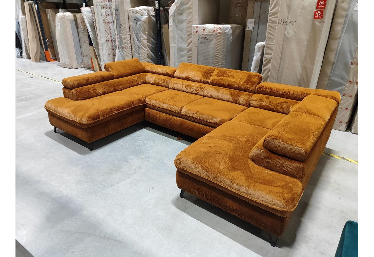 Narożnik PETER U - Lapit 44 - pomarańczowy - OUTLET