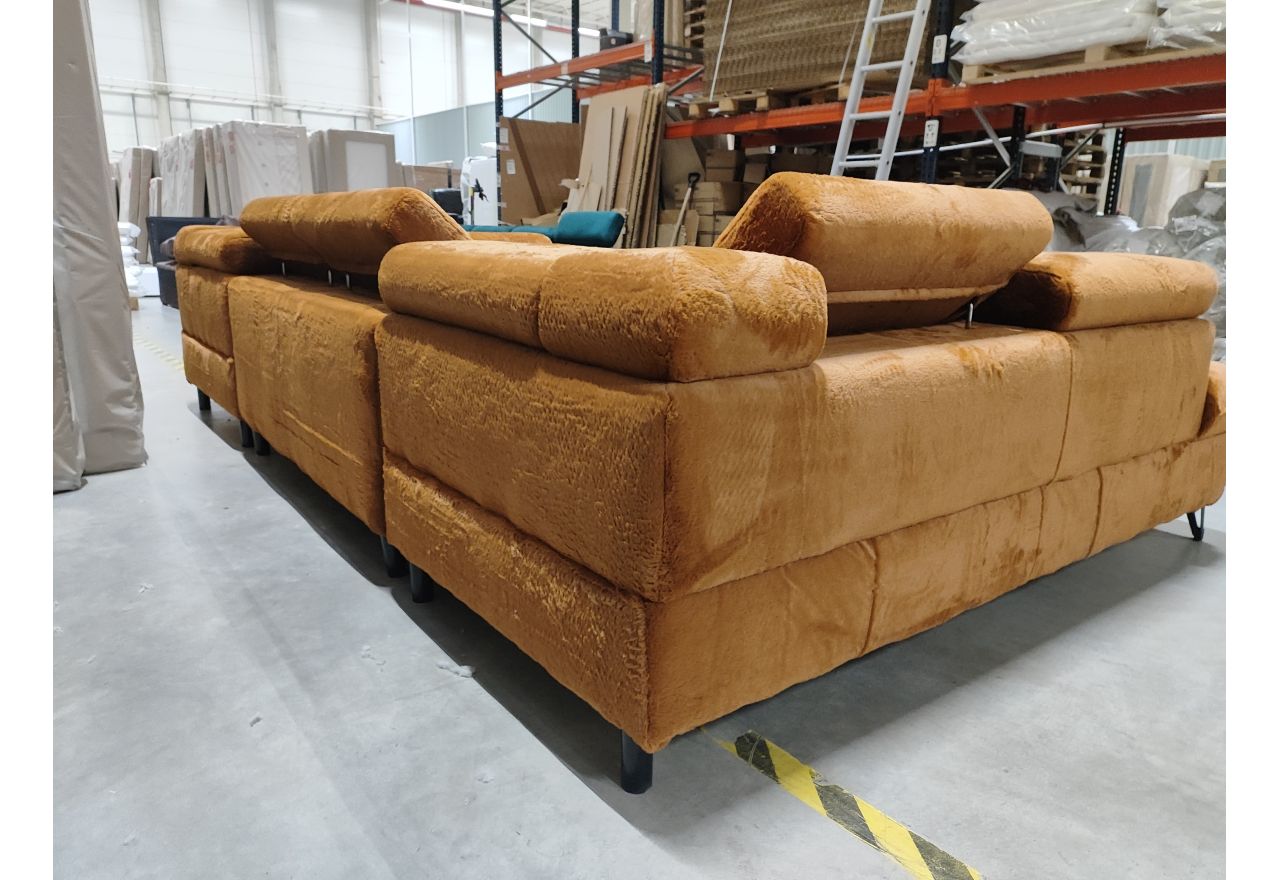 Narożnik PETER U - Lapit 44 - pomarańczowy - OUTLET