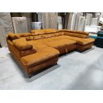 Narożnik PETER U - Lapit 44 - pomarańczowy - OUTLET