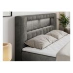 Łóżko kontynentalne GOLD 5 KING 200x200 - Monolith 92 - ciemny szary - OUTLET