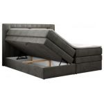 Łóżko kontynentalne GOLD 5 KING 200x200 - Monolith 92 - ciemny szary - OUTLET